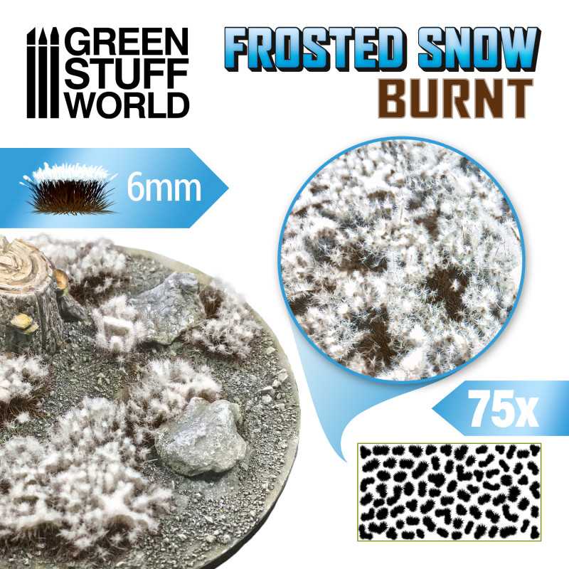 11787 - Frosted Snow TUFT - BURNT - 6mm