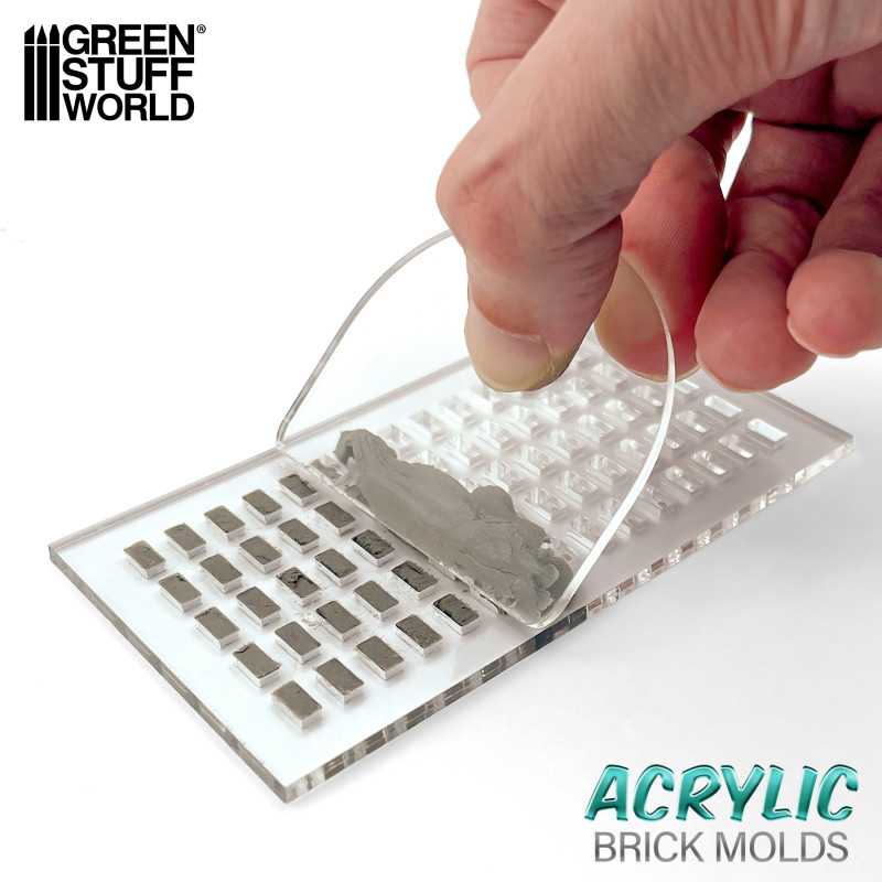 12563 - Acrylic Molds - Round Dumble Paver (Pack of 2)