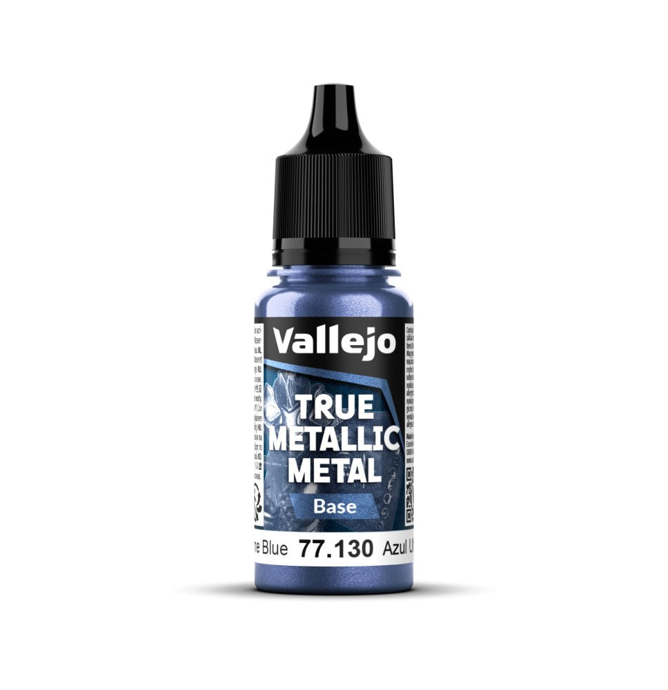 77.130 - Ultramarine Blue  - Vallejo True Metallic Metal (18ml) - Base