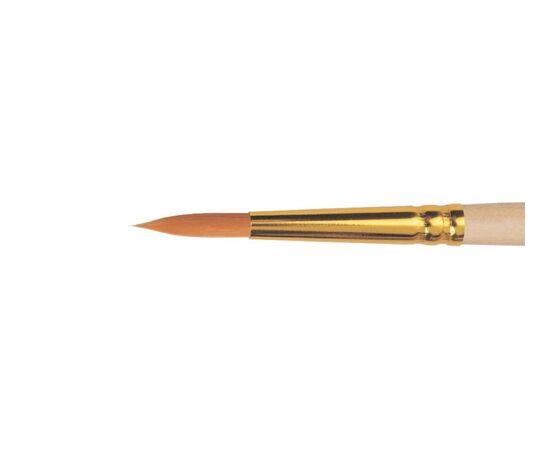 No.00  KKC1-00,52KK - 1312- Roubloff Kolinsky Brush - Stiff Synthetic Round