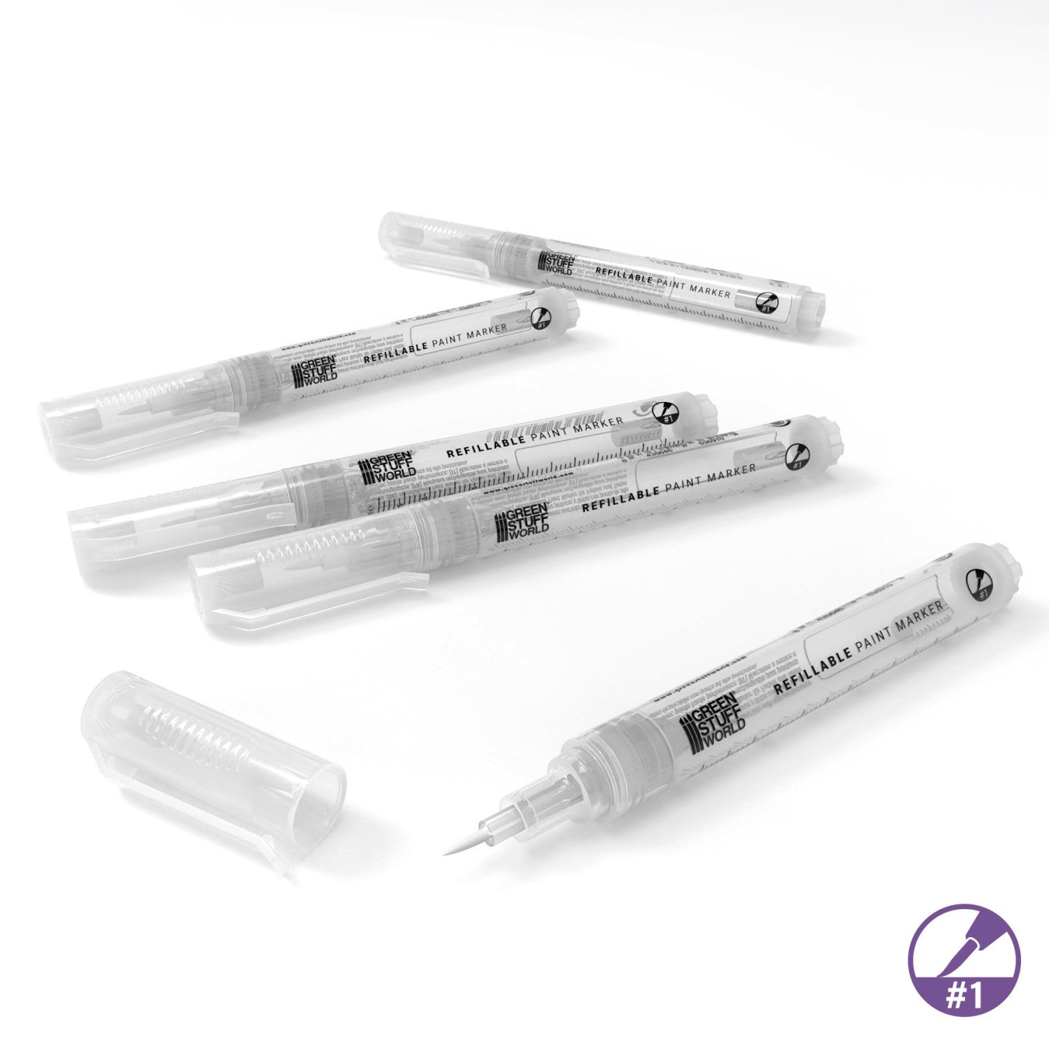 14193 - Refillable markers 1 - Detail (5 pens in pack)