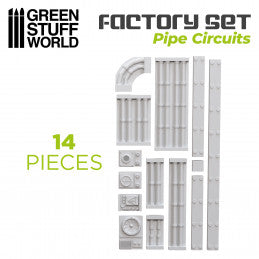2105 - Factory Set Pipe Circuits Silicone Mould