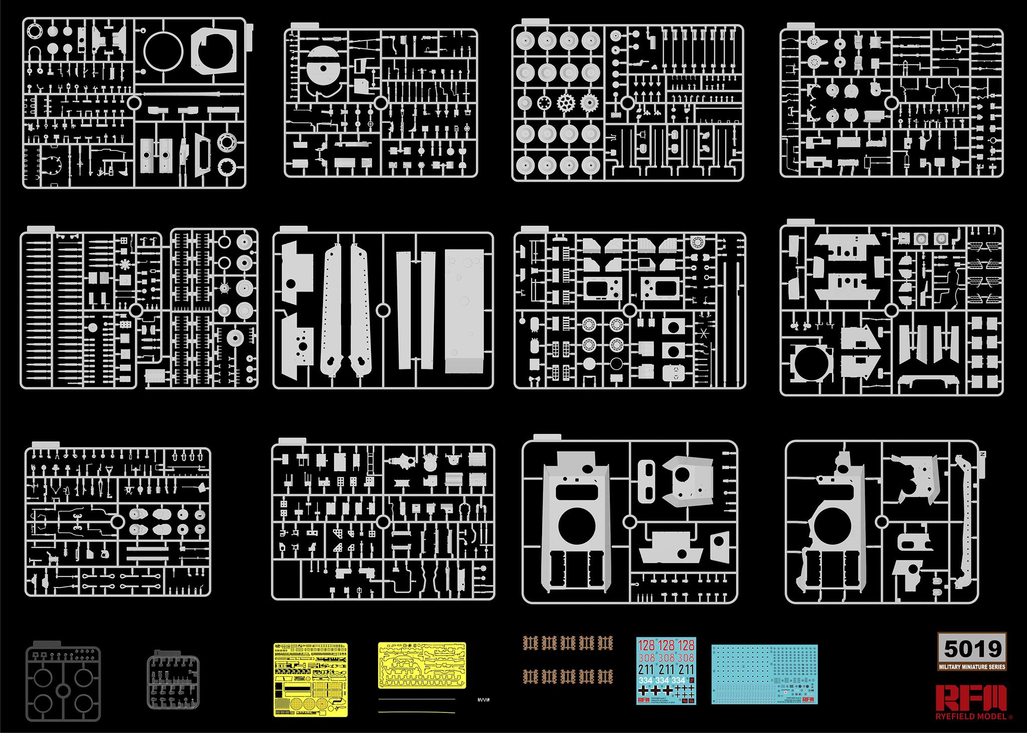 RFM5019 - 1/35 - Panther Ausf. G - full interior