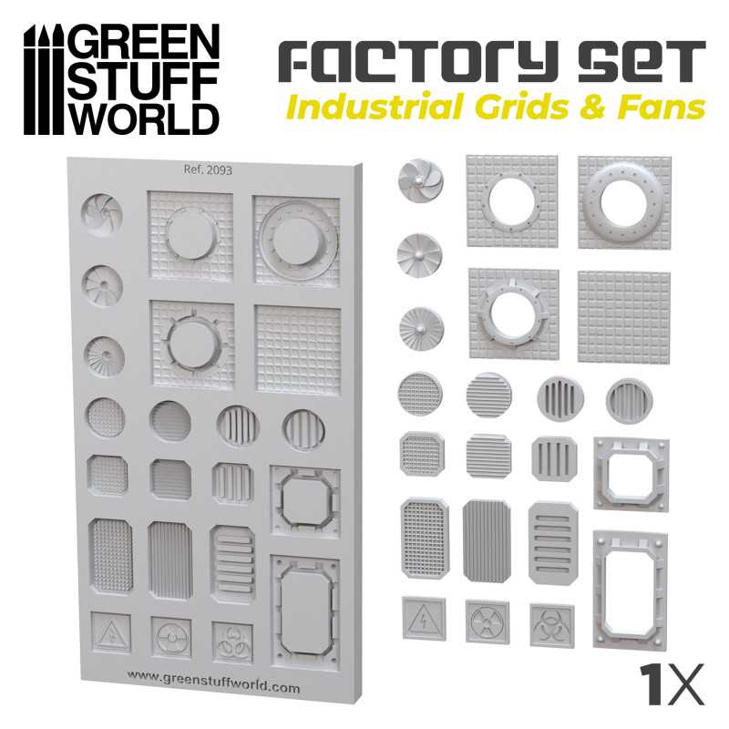2093- INDUSTRIAL GRIDS and FANS Silicone Mould