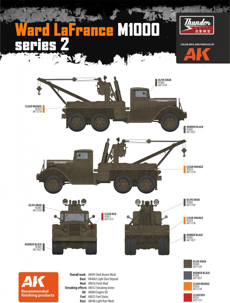 TM35010 - Thunder Models - 1/35 -  1/35 US Heavy Wrecker Ward LaFrance M1000, series 2
