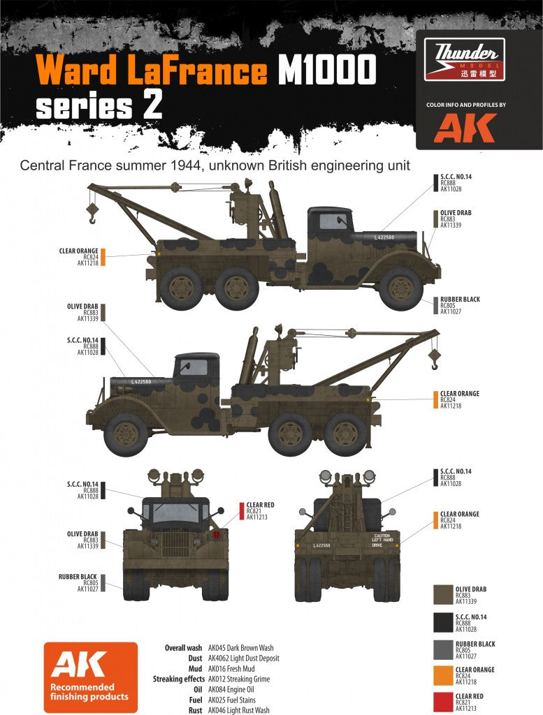 TM35010 - Thunder Models - 1/35 -  1/35 US Heavy Wrecker Ward LaFrance M1000, series 2