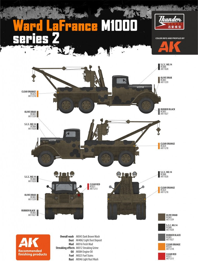 TM35010 - Thunder Models - 1/35 -  1/35 US Heavy Wrecker Ward LaFrance M1000, series 2