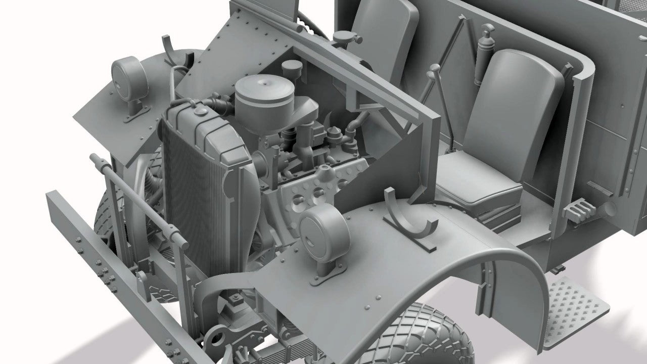 TM35312 - Thunder Models - 1/35 LRDG F30 Gun Truck Bonus Edition with action figures