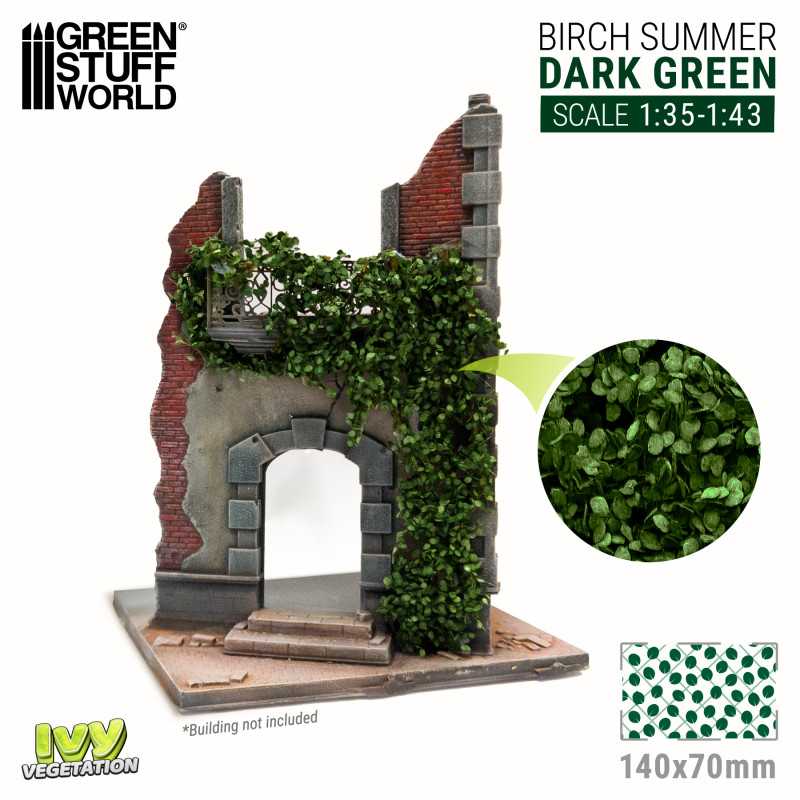 4646 - Ivy Foliage - Dark Green Birch - Large