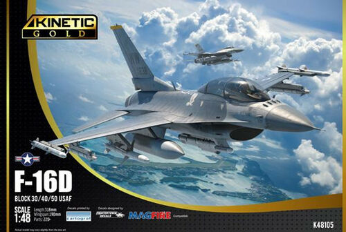 KIN48105 - Kinetic 1/48 F-16D Block 30/40/50 USAF