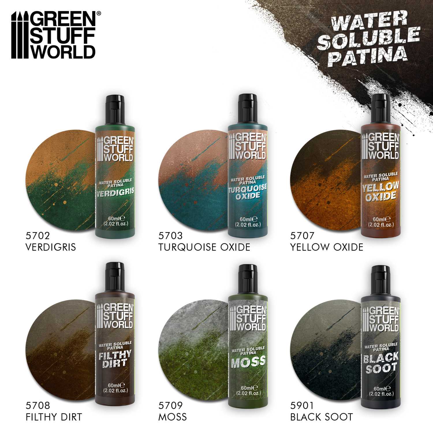 5901 - Water soluble patina BLACK SOOT 60ml - Green Stuff World