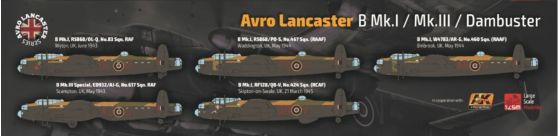 HKM01E12 - 1/32 - Avro Lancaster B MkI/ B MkIII/ Dambuster 3 in 1