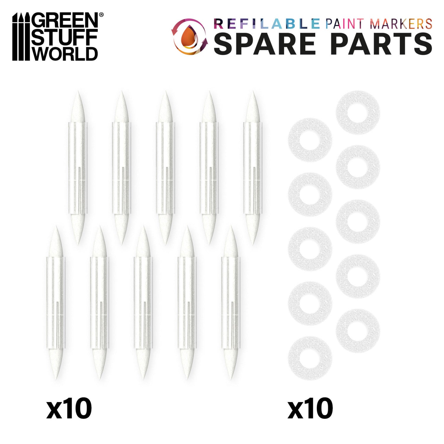 6561 - Refills for refillable marker 2 (x 10 complete refills)