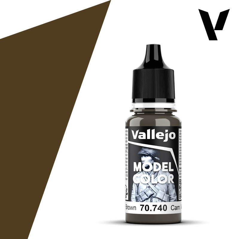 70.740 Camouflage Middle Brown (Matt) - Vallejo Model Color (18ml)