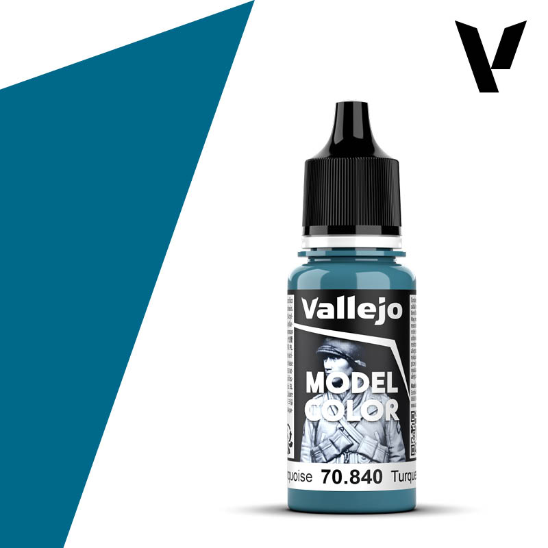 70.840 Light Turquoise (Matt) - Vallejo Model Color (18ml)