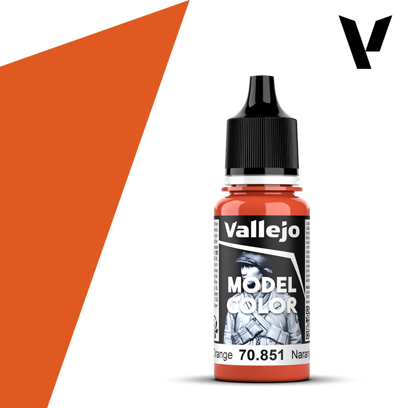 70.851 Bright Orange (Matt) - Vallejo Model Color (18ml)