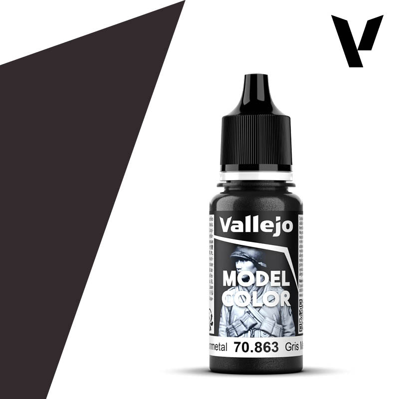 70.863 Gunmetal Grey (Metallic) - Vallejo Model Color (18ml)