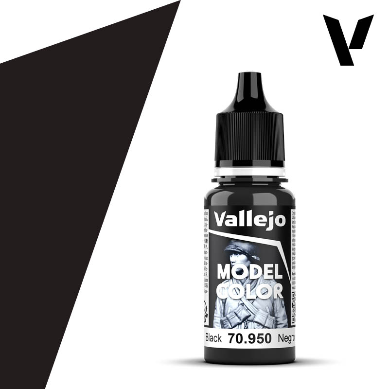 70.950 Black (Matt) - Vallejo Model Color (18ml)