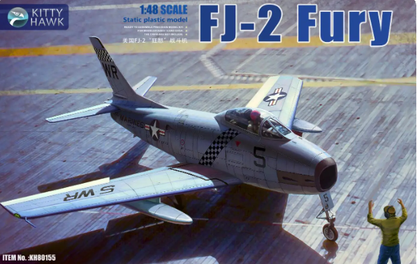 KH80155 - 1/48 North American FJ - 2 "Fury" Jet Fighter w/Resin Figures