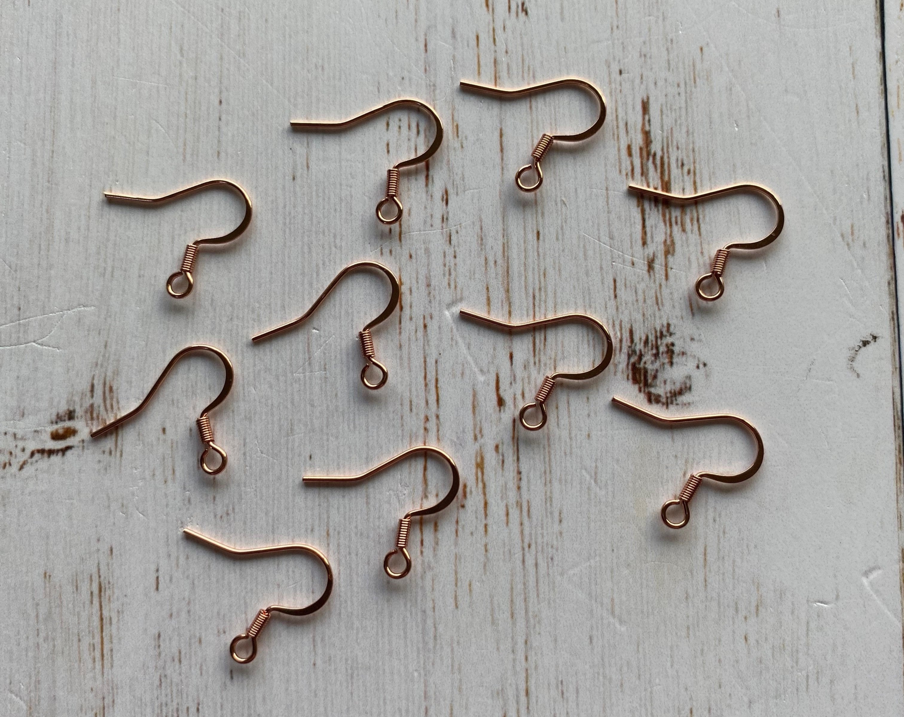 304 Stainless Steel - Rose Gold Earring Hooks (5 PAIRS)