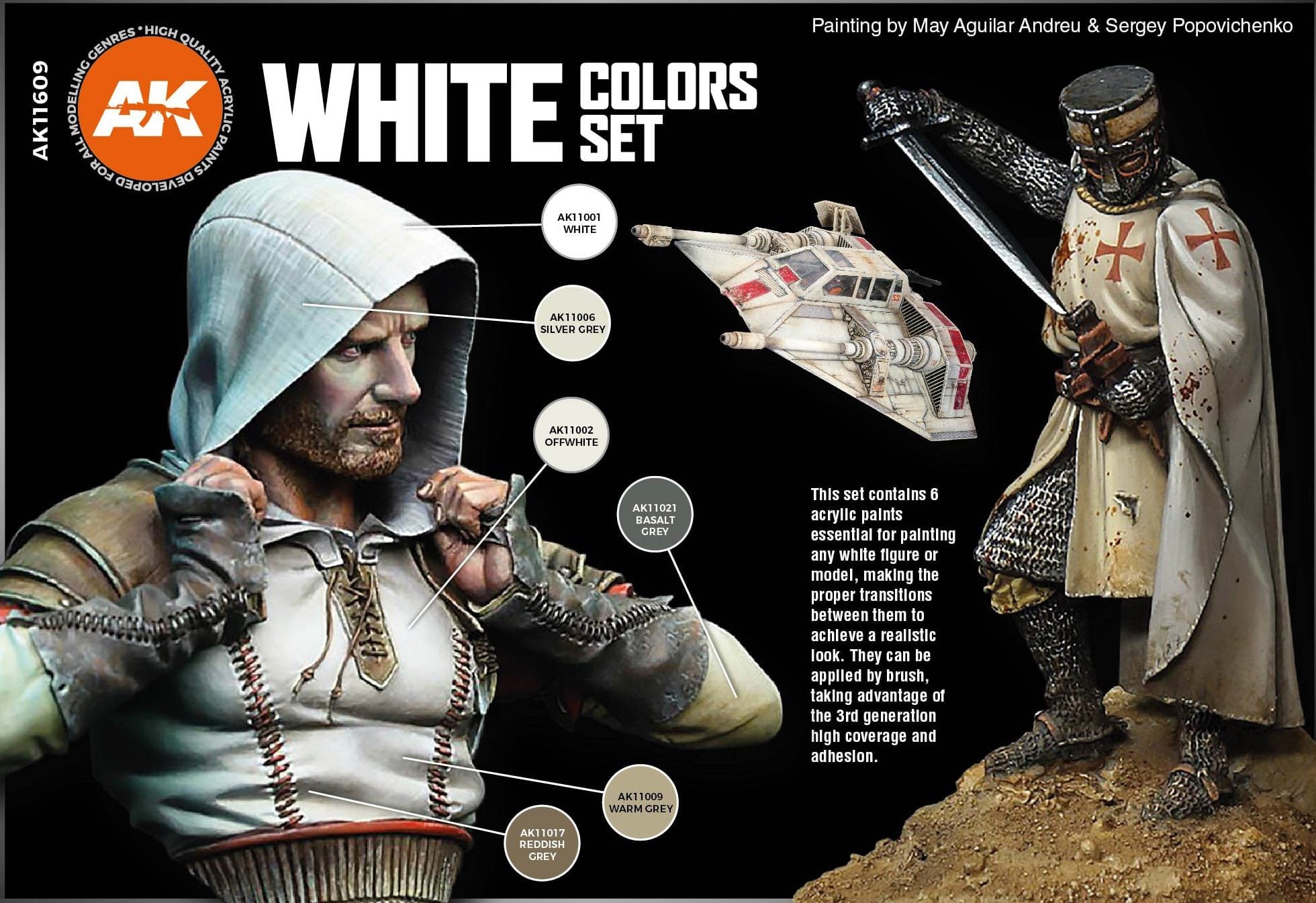 AK11609 -  WHITE COLORS SET