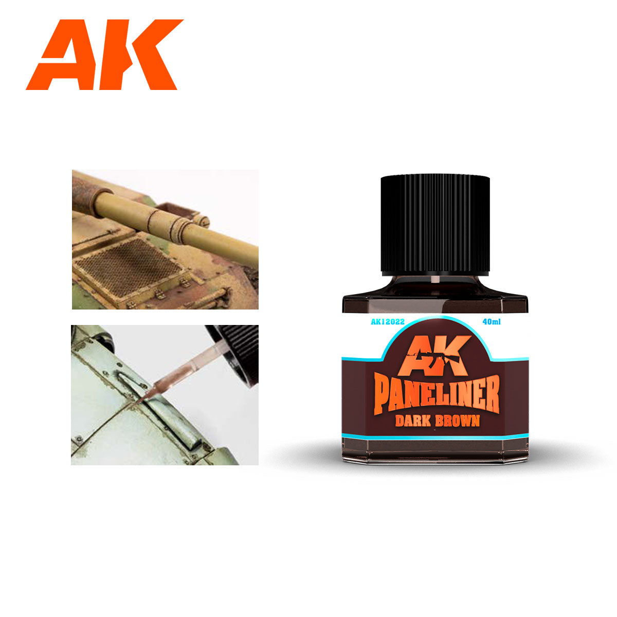 AK12022 - Dark brown Paneliner - 40ml