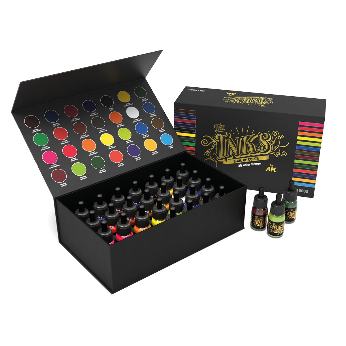AK16055 -  SPECIAL BOX FULL RANGE OF INKS (28 INKS)