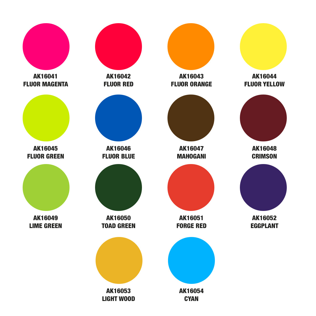 AK16055 -  SPECIAL BOX FULL RANGE OF INKS (28 INKS)