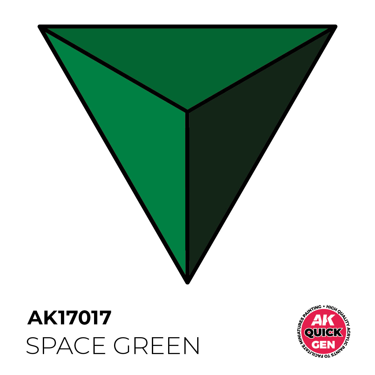 AK17017 - SPACE GREEN -  18ML - QUICK GEN COLOR