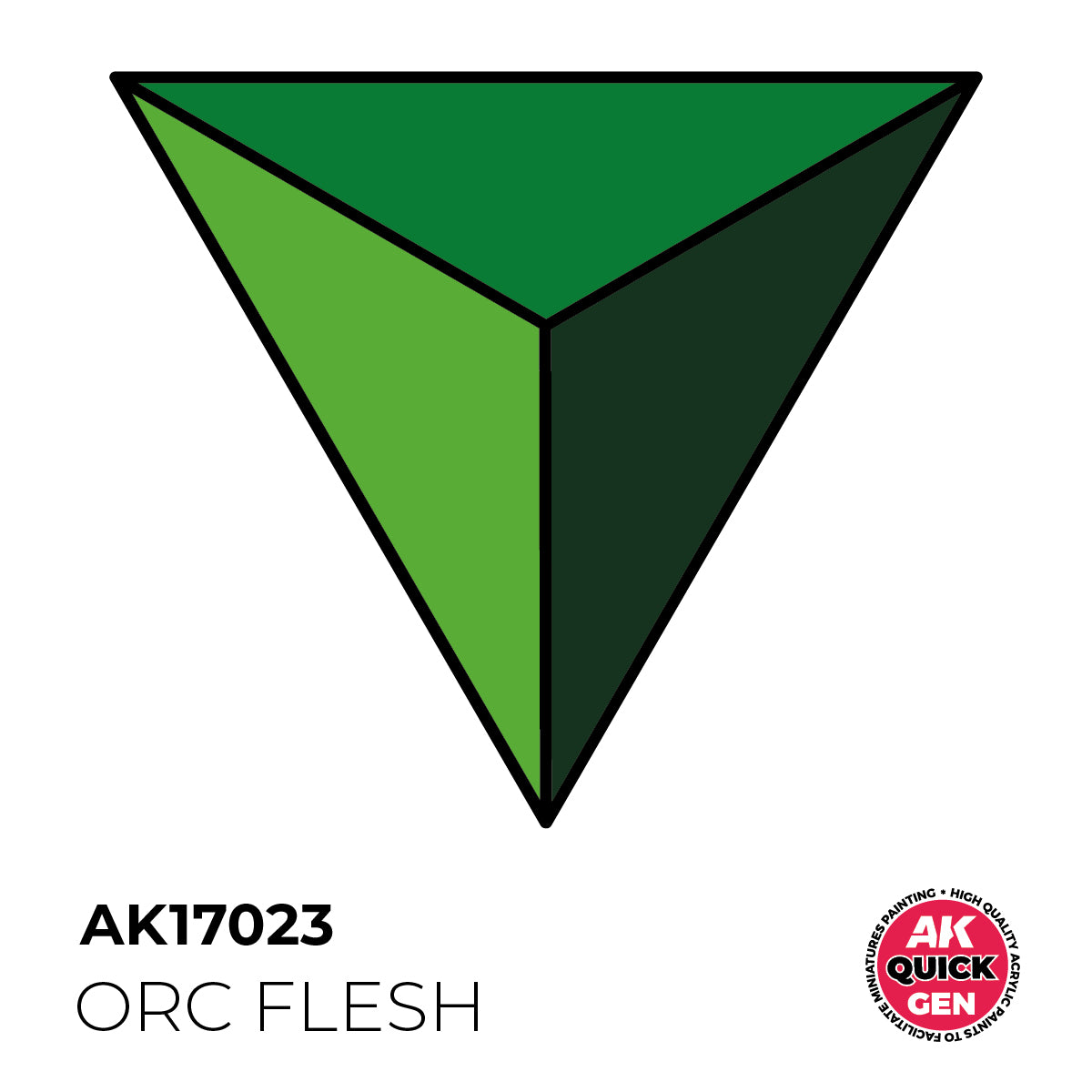 AK17023 - ORC GREEN -  18ML - QUICK GEN COLOR