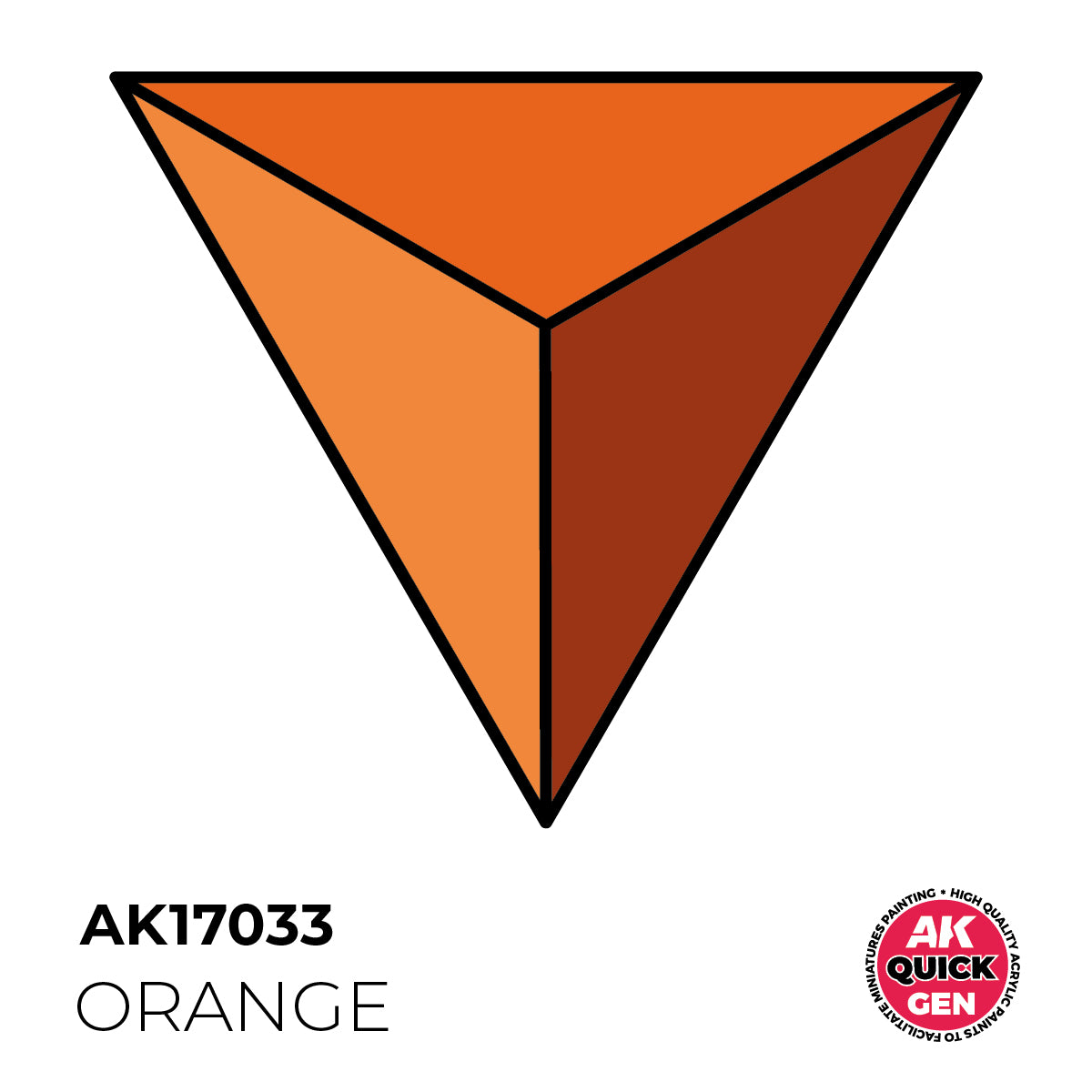 AK17033 -ORANGE -  18ML - QUICK GEN COLOR