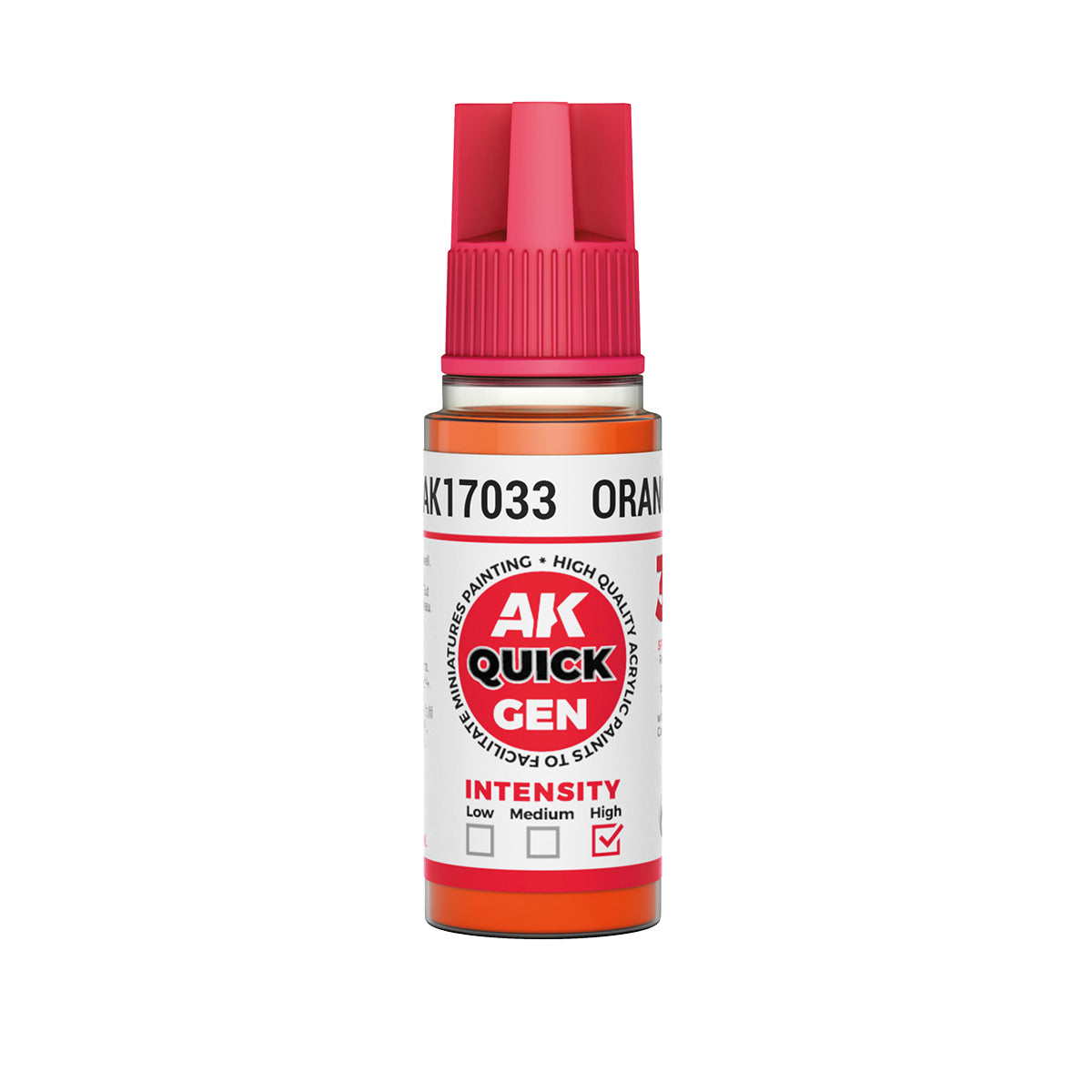AK17033 -ORANGE -  18ML - QUICK GEN COLOR