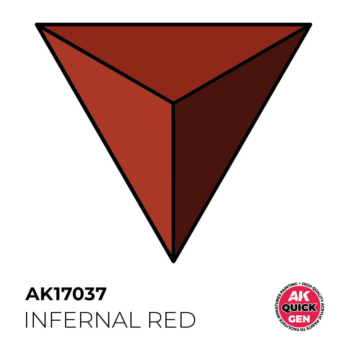 AK17037 - INFERNAL RED -  18ML - QUICK GEN COLOR