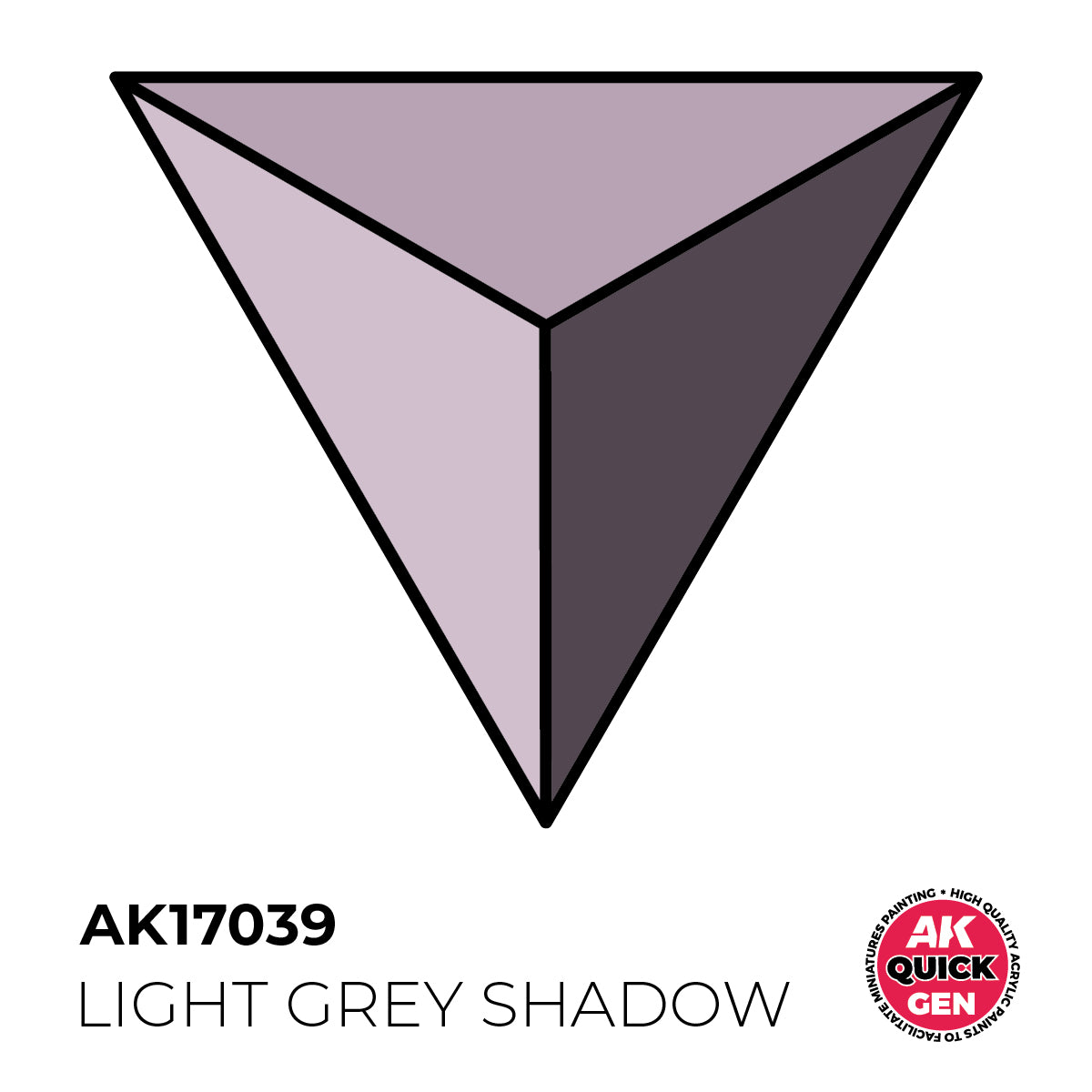 AK17039 -LIGHT GREY SHADOW -  18ML - QUICK GEN COLOR