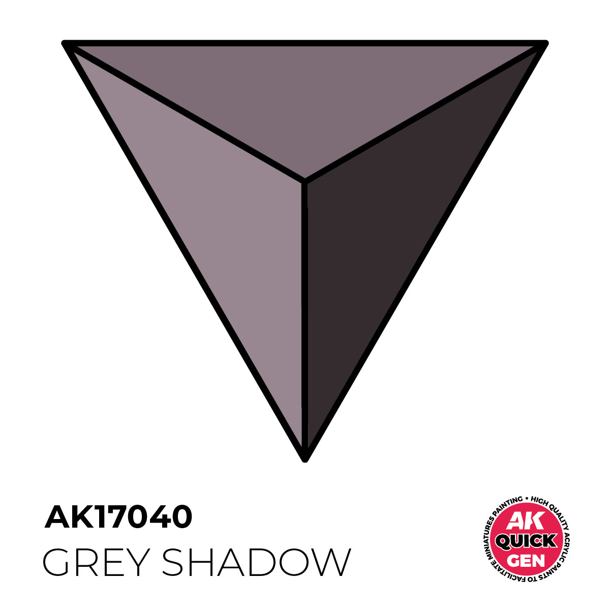 AK17040 -GREY SHADOW -  18ML - QUICK GEN COLOR