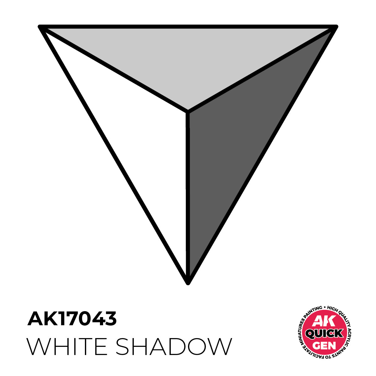 AK17043 -WHITE SHADOW -  18ML - QUICK GEN COLOR