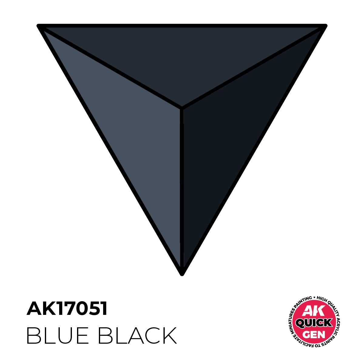 AK17051 - BLUE BLACK -  18ML - QUICK GEN COLOR