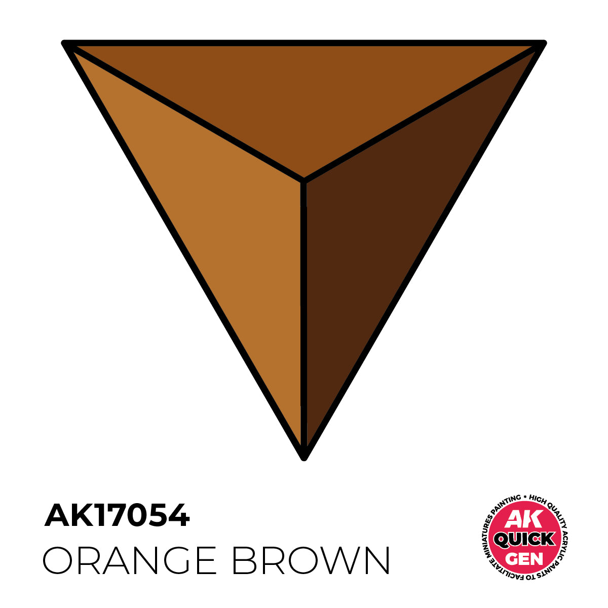 AK17054 - ORANGE BROWN -  18ML - QUICK GEN COLOR