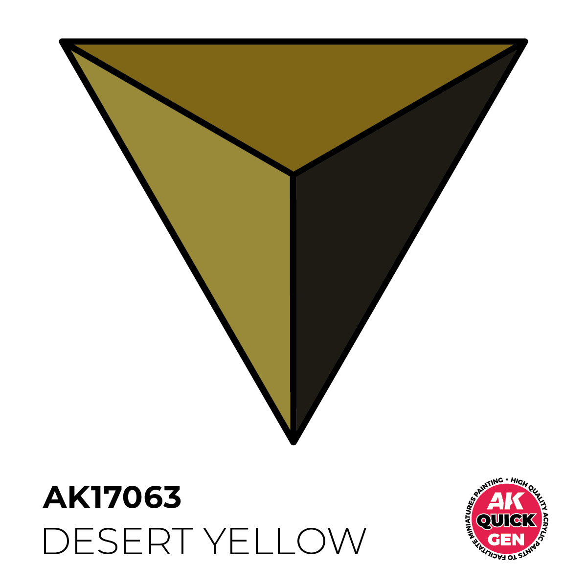 AK17063 - DESSERT YELLOW -  18ML - QUICK GEN COLOR