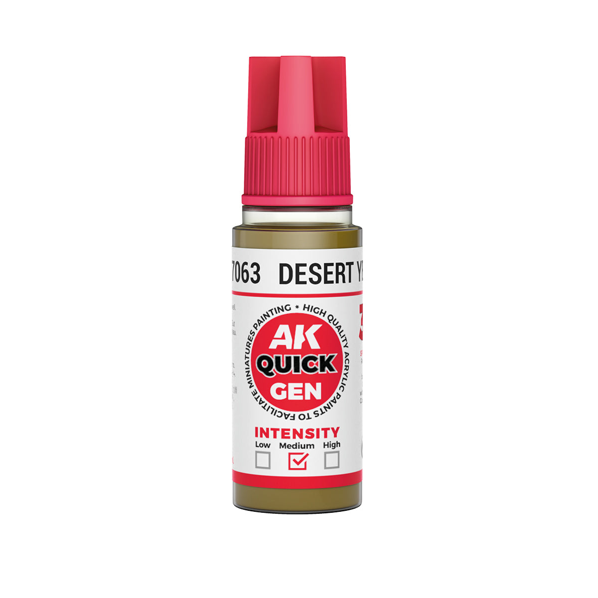 AK17063 - DESSERT YELLOW -  18ML - QUICK GEN COLOR