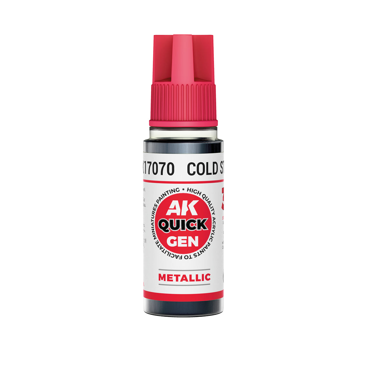 AK17070 - COLD STEEL -  18ML - QUICK GEN COLOR