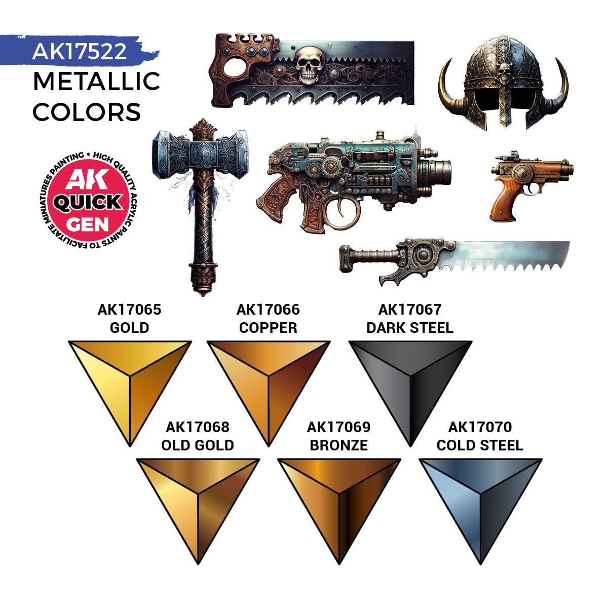 AK17522 - METALLICS – QUICK GEN SET
