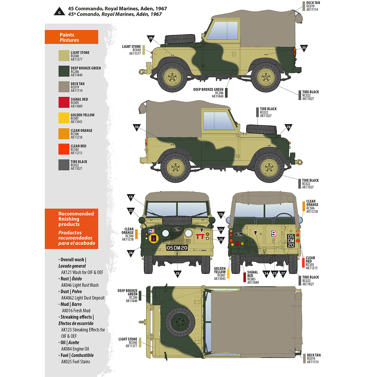 AK35012 - 1/35 -LAND ROVER 88 SERIES IIA ROVER 8