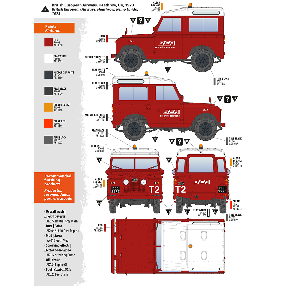 AK35013 - 1/35 -LAND ROVER 88 SERIES IIA STATION WAGON