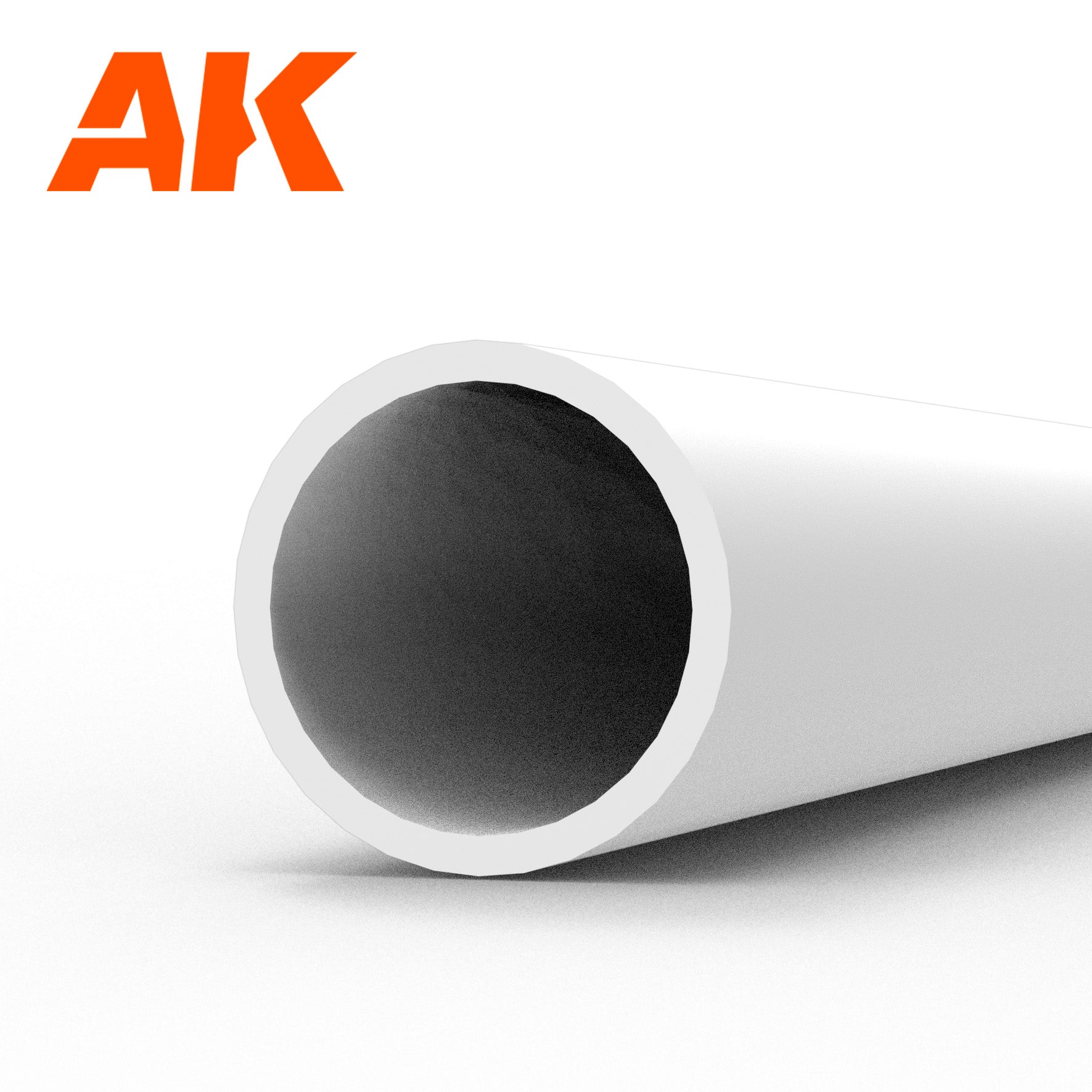 AK6544 - Hollow Tube - Styrene Strip - 4.00D x 350mm (W.T. 0,7MM) - (4 units)