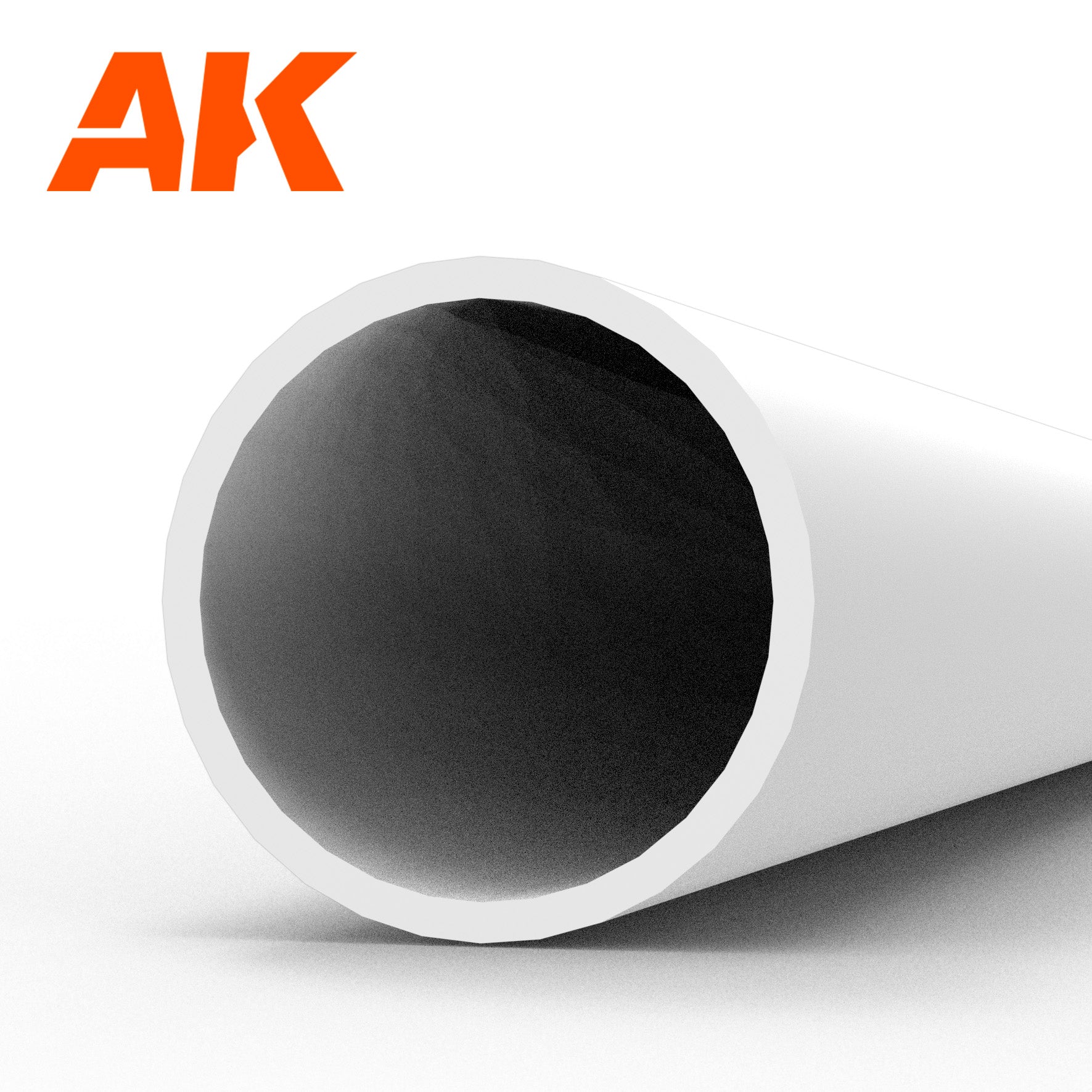 AK6545 - Hollow Tube - Styrene Strip - 5.00D x 350mm (W.T. 0,7MM) - (4 units)