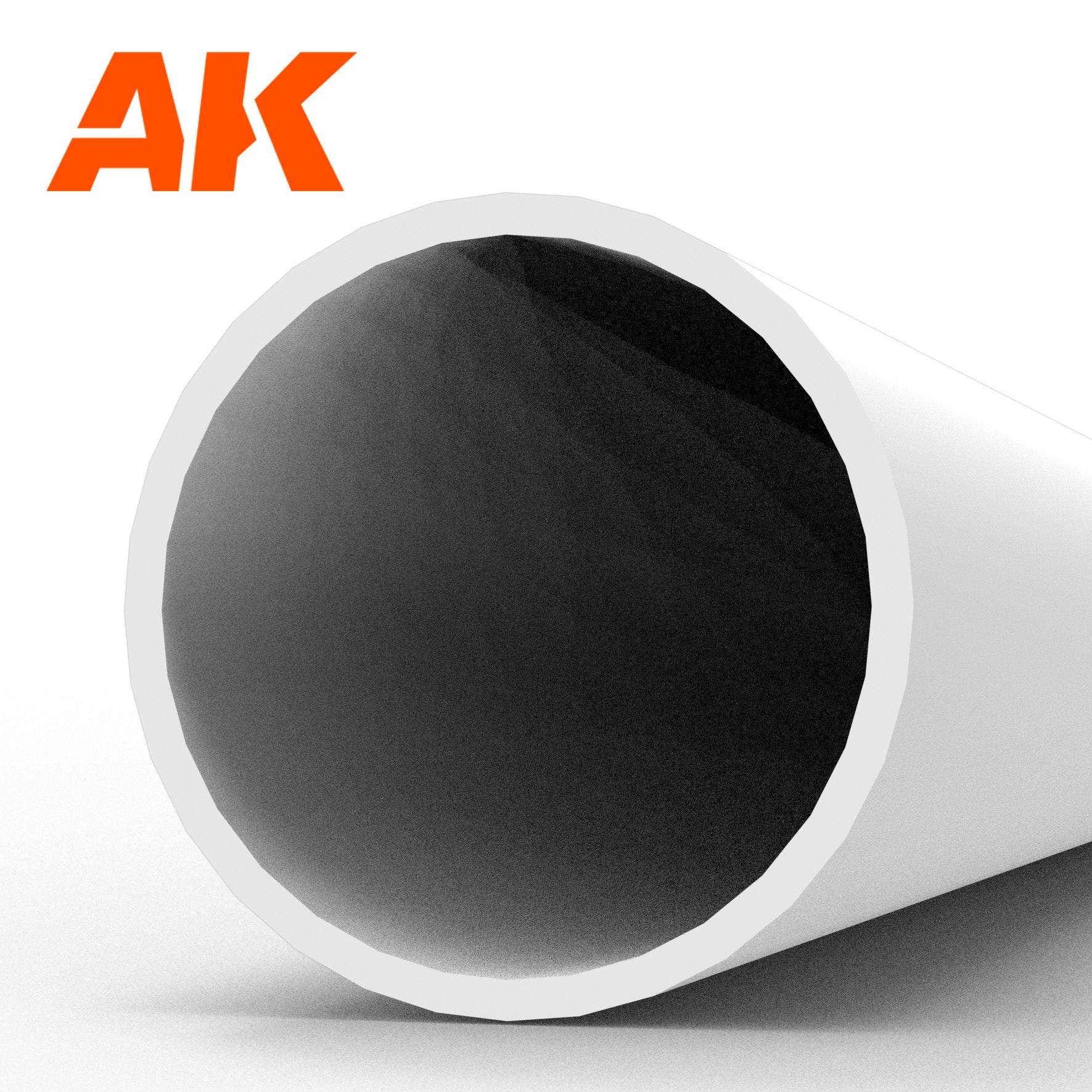 AK6546 - Hollow Tube - Styrene Strip - 6.00D x 350mm (W.T. 0,7MM) (3 units)