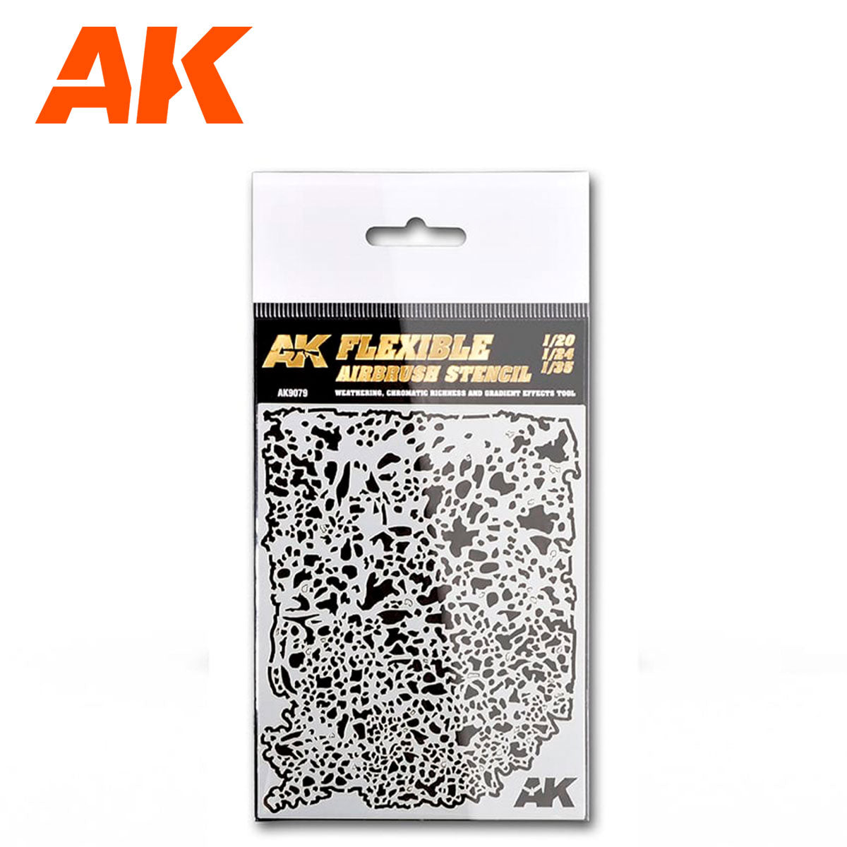 AK9079 - Flexible Airbrush Stencil (1/20-1/24-1/35)