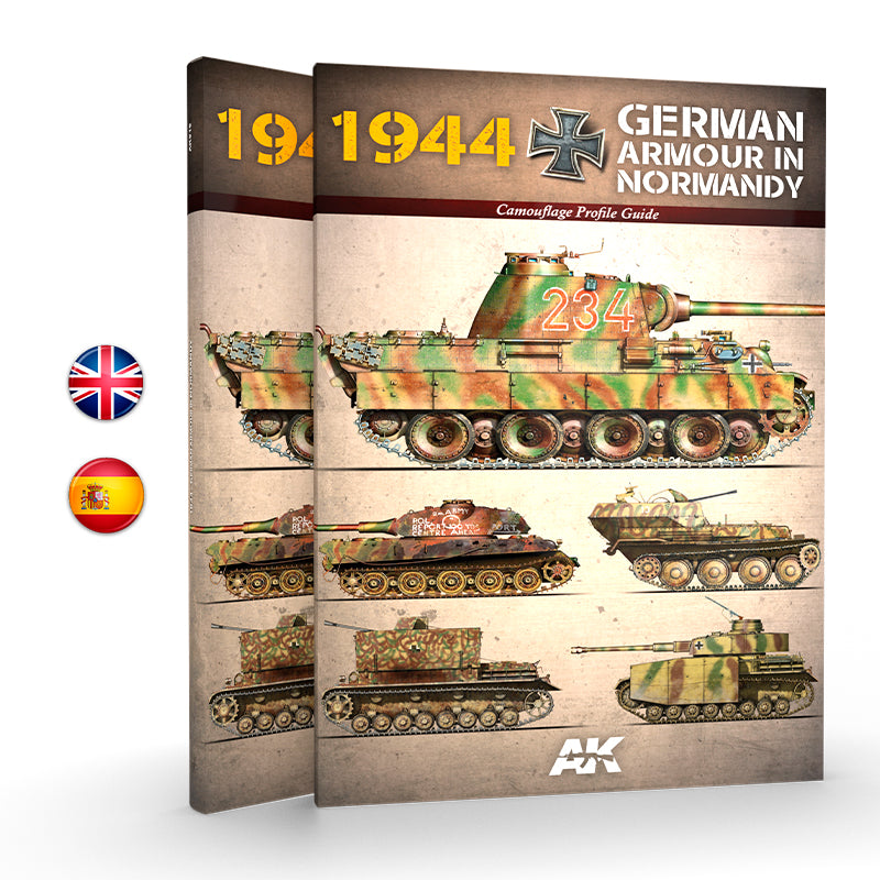 AK916 - 1944 GERMAN ARMOUR IN NORMANDY – CAMOUFLAGE PROFILE GUIDE