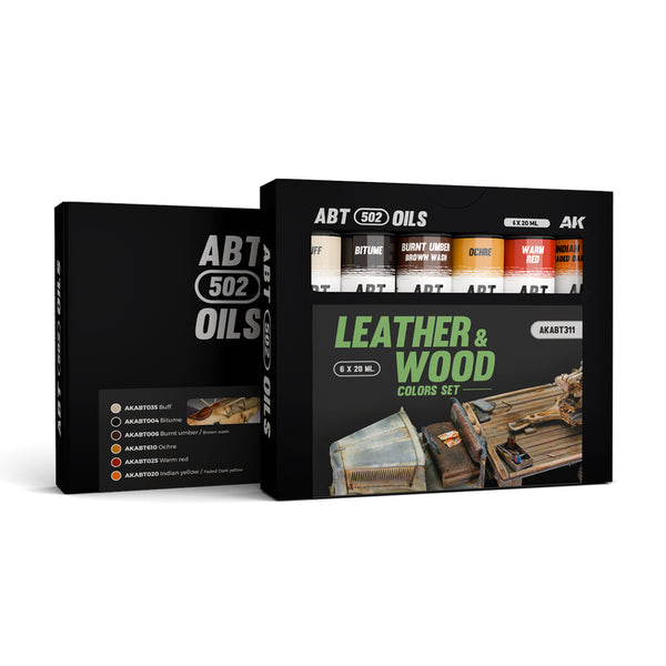 AKABT311 - Abteilung 502 Leather & Wood Colors Set (Oils) AKABT311 - Abteilung 502 Leather & Wood Colors Set (Oils)